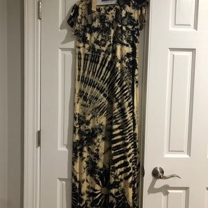 Ladies Long T Shirt Dress  Maple Fashion SzM Tie Dye isai